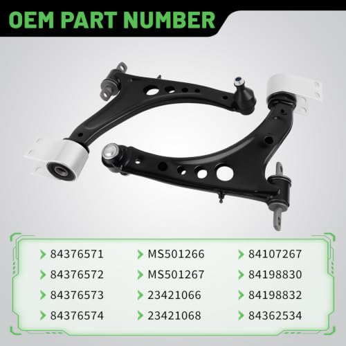 2pc Front Lower Control Arm with Ball Joint Assembly Fit for Chevy Malibu 2016-2025 Buick LaCrosse 2017-2019 Regal Sportback TourX 2018-2020 Replace 84198830 23421067