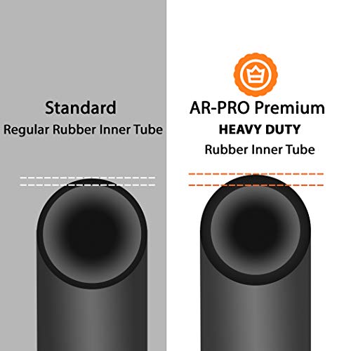 AR-PRO 13 x 6.50-6'' Heavy Duty Replacement Inner Tube with TR-13 Straight Valve Stem (2-Pack) - for Wheelbarrows, Razor Quad 1-18, Dirt Bike, ATV, Mowers, Hand Trucks and More - size: 13X6.50-6,TR-13