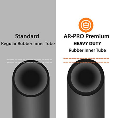 AR-PRO 13 x 6.50-6'' Heavy Duty Replacement Inner Tube with TR-13 Straight Valve Stem (2-Pack) - for Wheelbarrows, Razor Quad 1-18, Dirt Bike, ATV, Mowers, Hand Trucks and More - size: 13X6.50-6,TR-13