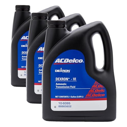 ACDelco GM Original Equipment 10-9395 Dexron VI Automatic Transmission Fluid - 1 gal (Pack of 3) - size: 1 gallon (Pack of 3)