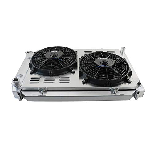 ALLOYWORKS 3 Row Core Aluminum Radiator+ Shroud Fan+ Relay Fits for 1979-1993 Ford Mustang LX GT SVT 87 88 89 90