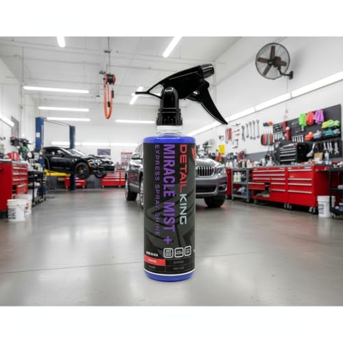 Detail King Miracle Mist+ Car Cleaning Spray Wax for Waterless Car Wash - Car Window Cleaner - Safe on all Surfaces - 16 Oz - size: 16 Fl Oz (Pack of 1)