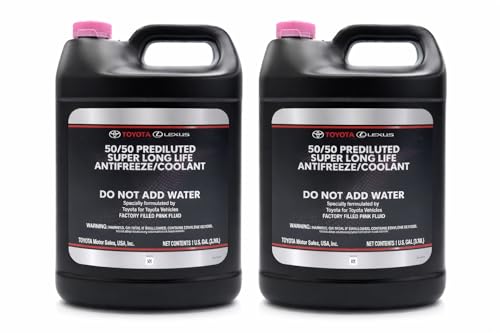Genuine 00272 SLLC2 Engine Coolant/Antifreeze Super Long Life, Import Vehicle Product 0EM Qty x 2 Gallon - Pink