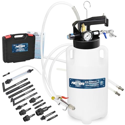 FIRSTINFO 8.5L Pneumatic ATF Refill Pump with 16 Filler Adapters - size: 8.5 Liter w/16pcs Adapter