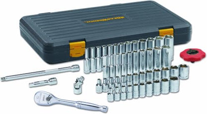 GEARWRENCH 51 Pc. 1/4 Inch Drive 6 Pt. 120XP Mechanics Tool Set, Standard & Deep, SAE/Metric - 80300P (Pack of 6) - size: 1/4" (Pack of 6)