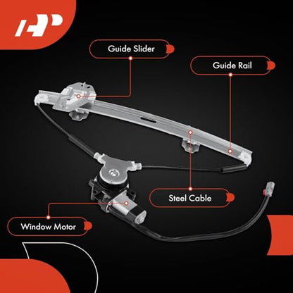 A-Premium Front Passenger Side Power Window Regulator with Motor (2-Pin) - style: Front Passenger