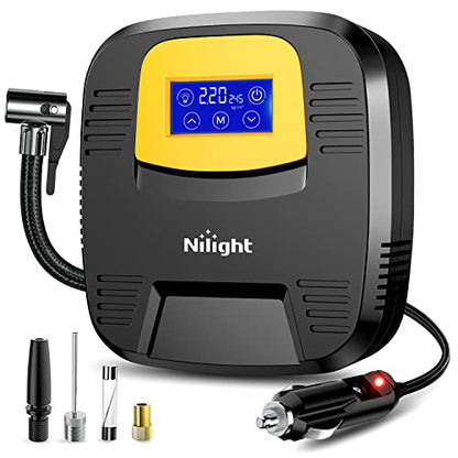 Nilight Digital Tire Inflator Air Compressor Portable Pump w/Pressure Gauge - color: Touch Screen Air Pump