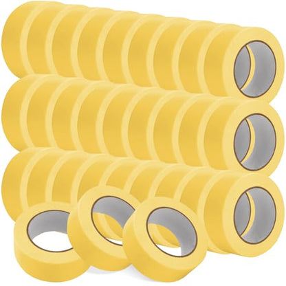 Frienda 30 Pack 1800 Total Yards Yellow Painters Tape Bulk