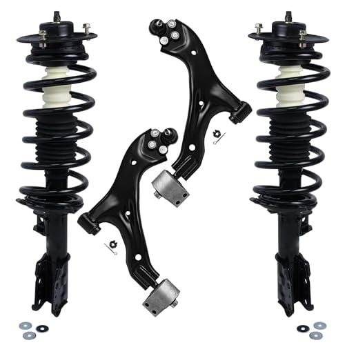 Detroit Axle - Front Struts + Lower Control Arms w/Ball Joint Replacement - size: 4CQ2501373/Big Kit