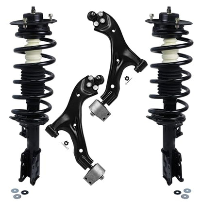 Detroit Axle - Front Struts + Lower Control Arms w/Ball Joint Replacement - size: 4CQ2501373/Big Kit