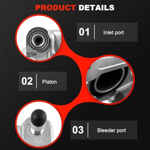cciyu Front Right Disc Brake Caliper Assembly With Bracket 18B5271A - size: Front Right[18B5271A]