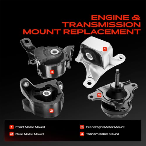 A-Premium Engine Motor Mount and Transmission Mount Kit, Set of 4