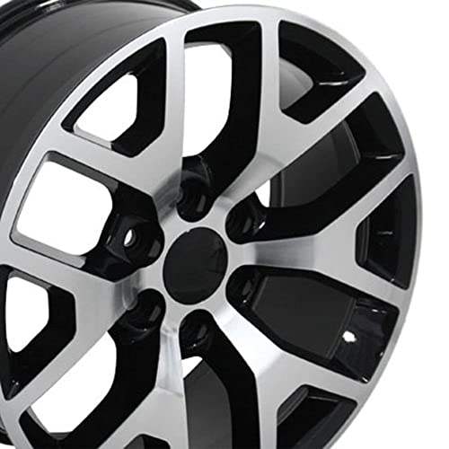 OE Wheels CV92-22090-6550-31MB 22" Replica Wheel CV92 Fits GMC Sierra Rim 22x9 Machined Wheel