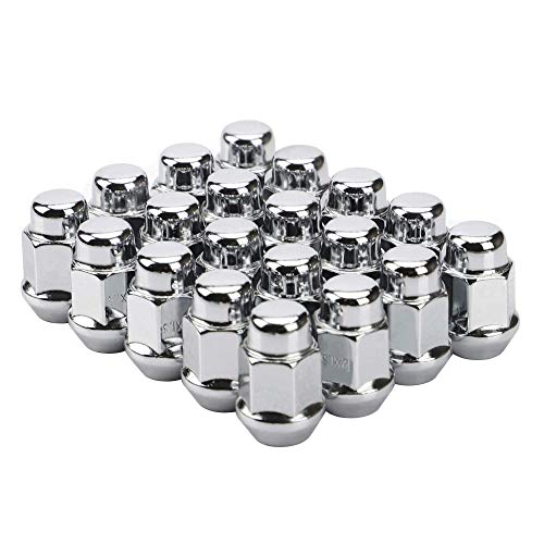 20PCS Chrome Bulge Acorn Lug Nuts, 1.4 inch, 1/2-20 - color: Chrome, size: 1.4 inch