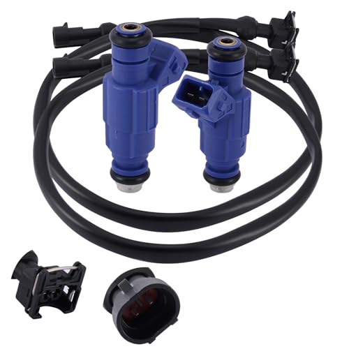 AULINK 2PCS 0280156208 Fuel Injector Harness Set 1202863 1253558