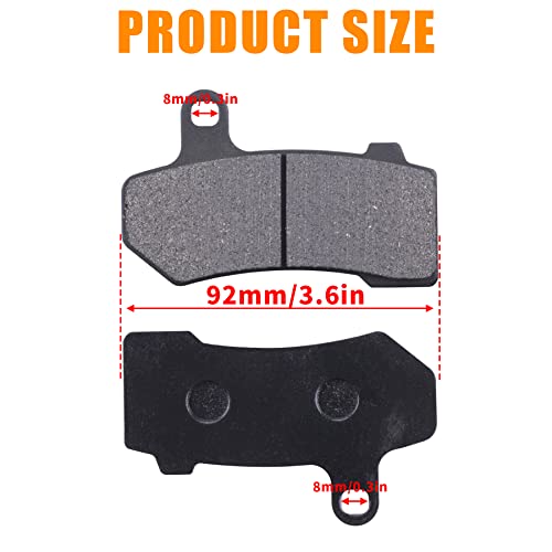 Semi-metallic Front & Rear Brake Pads Set for Harley Touring FLHX Street Glide 2008-2015 Touring FLHTCU Ultra Classic Electra Glide 2008-2015 Harley Touring