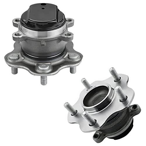 Detroit Axle - FWD 4pc Wheel Bearing Hubs for Nissan Rogue - size: 4W42498/Kit
