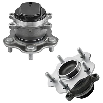 Detroit Axle - FWD 4pc Wheel Bearing Hubs for Nissan Rogue - size: 4W42498/Kit