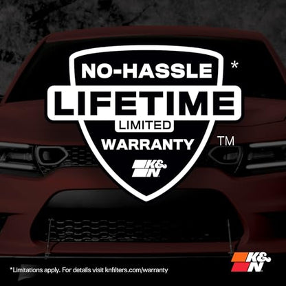 K&N High-Flow Original Lifetime Engine Air Filter: Washable, 33-3079