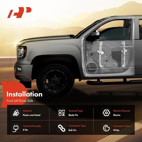 A-Premium Power Window Regulator Front Driver Side Without Motor - style: Front Driver