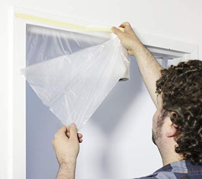 VViViD Chemical Grade Heavy-Duty Self-Adhesive Tape and Drape Masking Film Plastic Drop Cloth (1 Pack (60" x 108ft)) - size: 1 Pack (60" x 108ft)