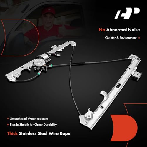 A-Premium Front Driver and Passenger Side Power Window Regulator with Motor
