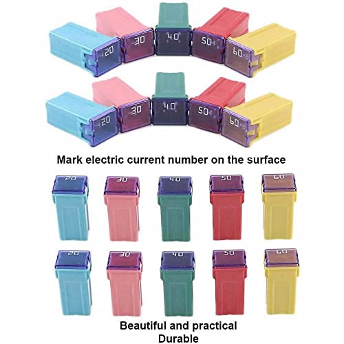 10 Pc Automotive Tall/Standard Profile JCASE Fuse 25 Amp Fuse Kit for Ford, Chevy/GM, Nissan, and Toyota Pickup Trucks, Cars and SUVs - style: 25 Amp