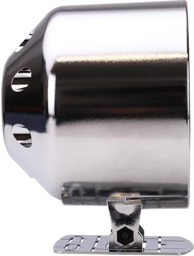 RACETECH 85mm Universal Single Gauge Mounting Cup & Stand – Chrome - color: Chrome, size: 85mm (3-3/8")