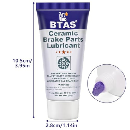 BTAS Brake Grease for Brake Caliper Parts Sliding Pin & Pad Lubricant 1oz - size: 1 oz