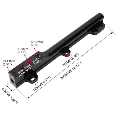 BARTOO Fuel Rail Kit for Honda D-Series D15B7 D15B8 D16A6 D16Z6