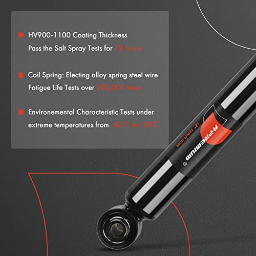 A-Premium Rear Shock Absorbers, Set of 2 - Compatible with Chevrolet, Buick - style: Rear Side