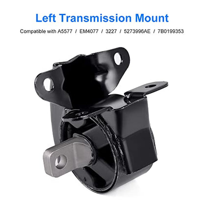 JDMON 4Pcs Engine Motor Mount Replacement for 2011-2015 Chrysler Dodge - size: 4PCS-Compatible with OE#A5665 A5480 A5589 A5577