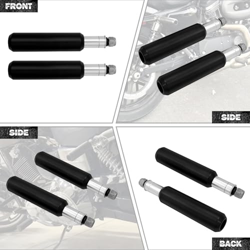 Motorcycle Rear Crash Bar Frame Sliders Frame Sliders Protector Fit for Harley Dyna 2006-2017 Sportster 2004-2022 Black