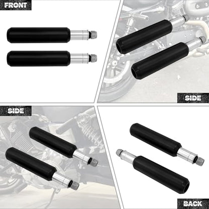 Motorcycle Rear Crash Bar Frame Sliders Frame Sliders Protector Fit for Harley Dyna 2006-2017 Sportster 2004-2022 Black