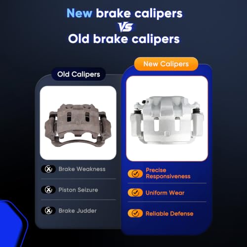 ECCPP 18-B4791 18-B4790 Front Left & Right Disc Brake Caliper Assembly - size: Front[18-B4791 18-B4790]