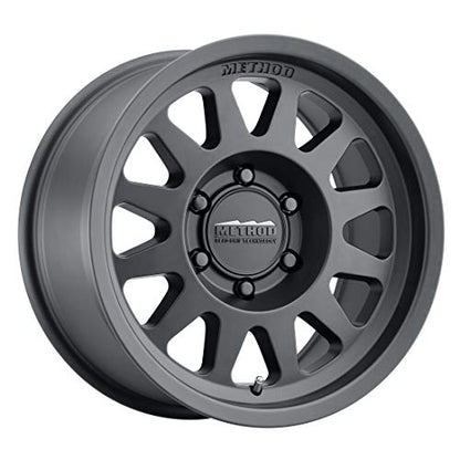 Method Race Wheels 704 Matte Black 16x8" 6x5.5", 0mm offset 4.5" Backspace, MR70468060500 - color: Matte Black, size: 16x8 inches, 6x5.5, 0/4.5"