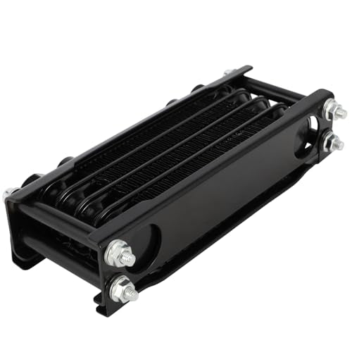 Motorcycle Oil Cooler Cooling Radiator Engine Kit Universal for CRF XR KLX 50 70 90 110 125 140cc SSR Taotao Coolster Kayo Dirt Pit Bike ATV Black - color: Black