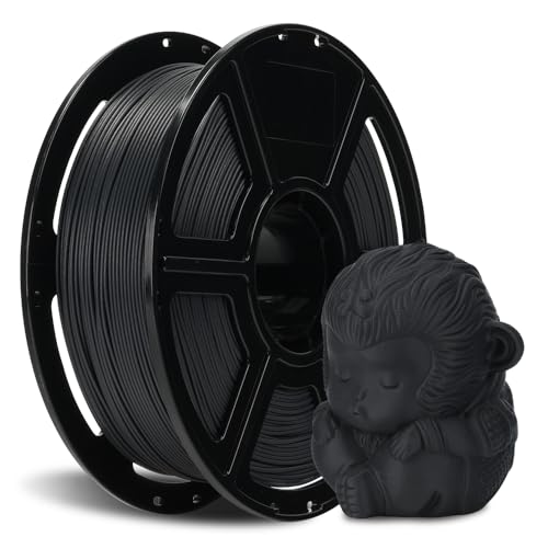 FLASHFORGE Carbon Fiber PLA Filament 1.75mm, Carbon Fiber Reinforced PLA 3D Printer Filament, 1KG Spool Dimensional Accuracy +/- 0.02mm, High Strength & High Abrasion-Resistance (Volcanic Rock Gray) - color: Grey, size: PLA CF