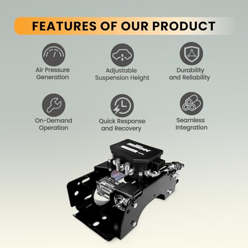 MILLISEC Wireless On Board Air Compressor For Trucks Pickups Trailers