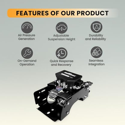 MILLISEC Wireless On Board Air Compressor For Trucks Pickups Trailers