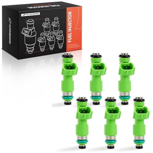 A-Premium 12 Holes Set of 6 Fuel Injectors Compatible with Nissan, INFINITI