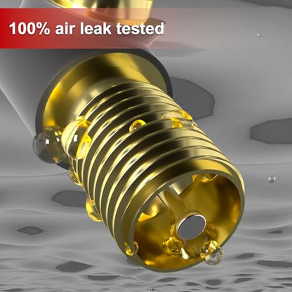 SUNSOUL TR414 Brass Stem EPDM Rubber Snap-in Tire Valve Stems for 0.453 Inch 11.5mm Rim Holes, Pack of 5pcs Valves - color: TR414-5pcs