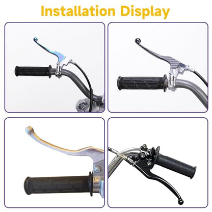 HIAORS 7/8" Mini Bike Brake Lever Left Clutch Handle Compatible with Coleman CT200U BT200X CT100U Baja DB30 MB165 Massimo TrailMaster MB200 SSR125 CRF50 CRF70 XR100 Pit Dirt Motorcycle Parts Rainbow - color: Rainbow