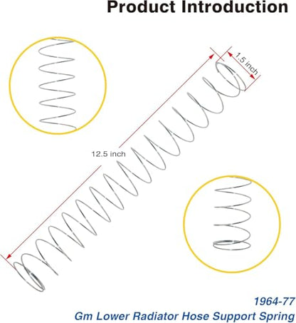 Radiator Springs 1964-77 GM Lower Radiator Hose Support Springs (2PCS)