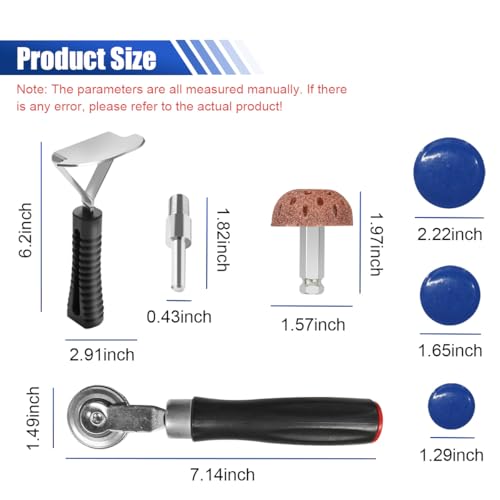 34PCS Tire Repair Patch Tool Kit (32mm/42mm/58mm) - size: 34PCS