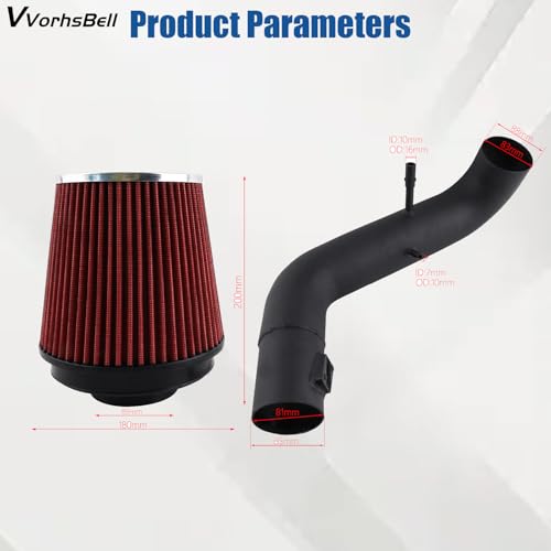 Cold Air Intake Kit for 2011-2014 Ford F150 5.0L V8 - size: 2011-2014 Cold air intake f150 5.0lv8