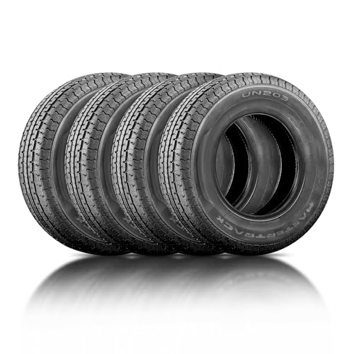 Set of 4 UN203 ST235/85R16 125N 10 Ply Load Range E Radial Trailer Tires - size: ST235/85R16 10Ply
