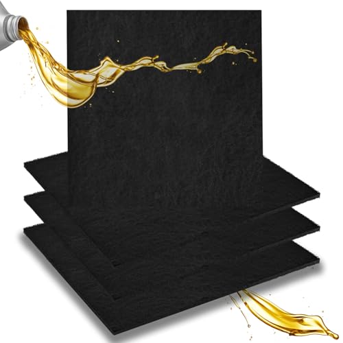 4 Pack 22" Oil Drain Splash Pad, Square Oil Change Mat, Oil Splash Pad - size: 4Pcs