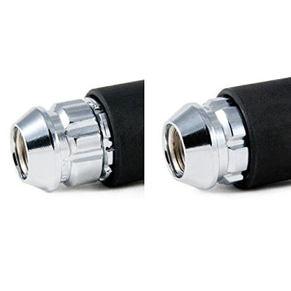 Gorilla Automotive (71641X) 14mm x 1.50 Thread Size Acorn Chrome X2 Wheel Lock, (Pack of 4)
