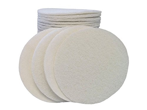 Starcke Scouring Pads, 5 inch 25 Pack Sanding Pads, White Automotive Sandpaper for Automotive Paint & Paint Supplies, Non Abrasive Auto Body Supplies, Aluminum Oxide Surface Conditioning Scuff Pad - color: Non Abrasive/Polishing, size: 25 Pack
